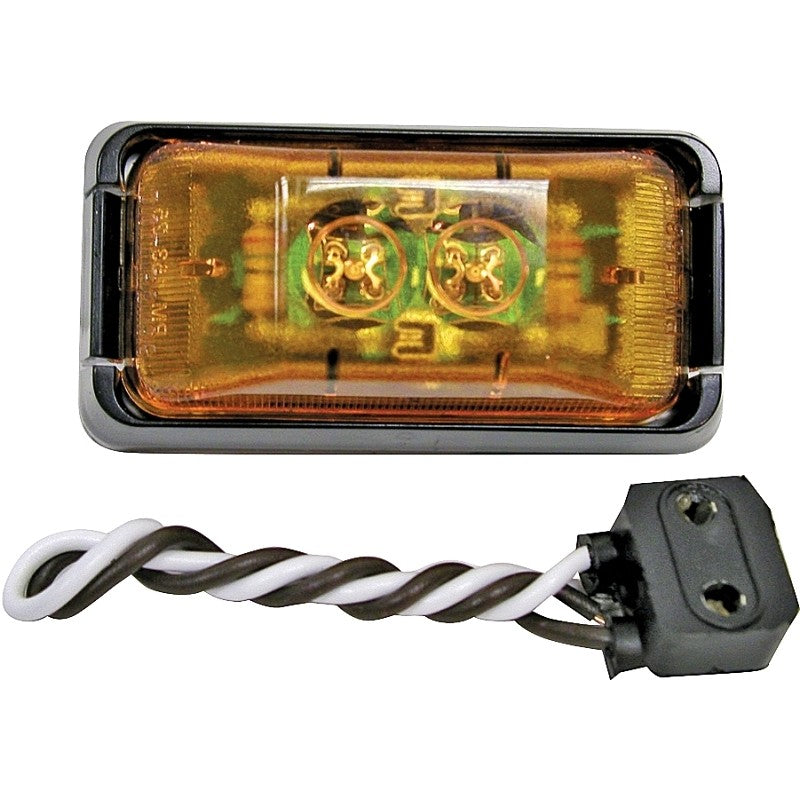 PM V153KA Marker Light Kit, 12 V, LED Lamp, Amber Lens, Bracket Mounting