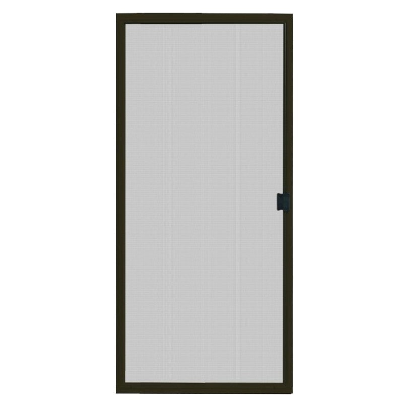 Screen Tight PSD36B Series Patio Screen Door, 36 in W Opening, 77-3/8 to 80 in H Opening, Aluminum Frame, Bronze
