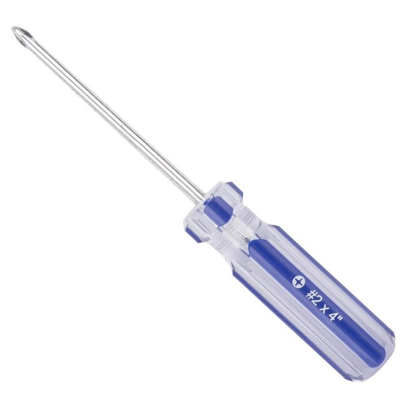 Vulcan SD-01 Screwdriver, 2 Drive, Phillips Drive, 7-1/2 in OAL, 4 in L Shank, Plastic Handle (Pack of 50)