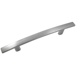 Laurey Contempo Series 55828 Cabinet Pull, 157 mm L Handle, 27 mm H Handle, Zinc, Satin Nickel