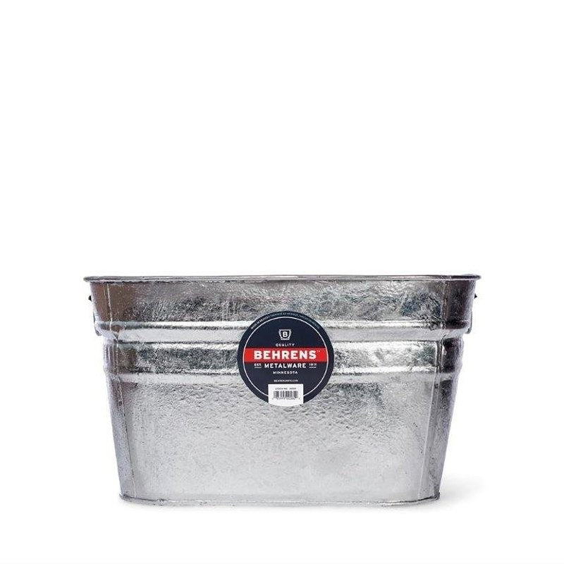 Behrens 62 Wash Tub, 15.5 gal Capacity, Steel
