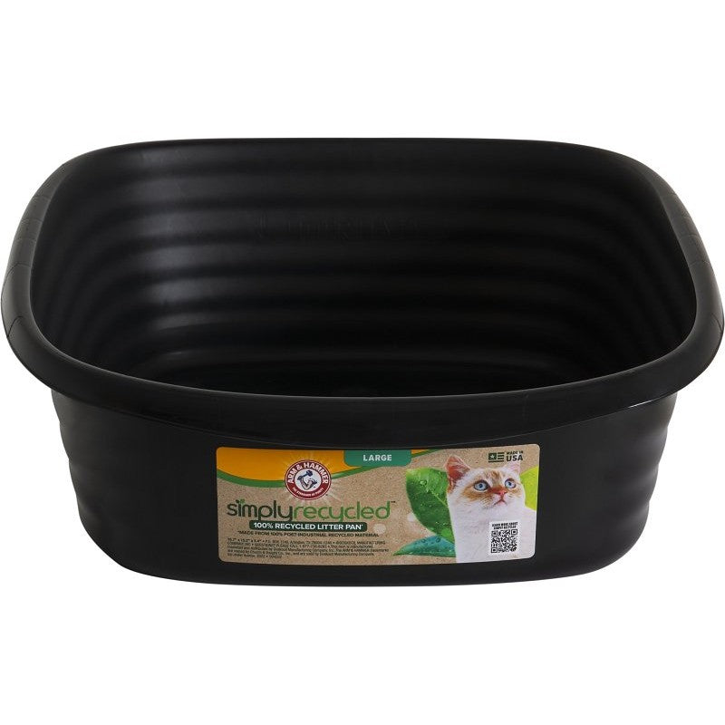 Arm & Hammer 22193 Cat Litter Pan, Pearl Ash Blue