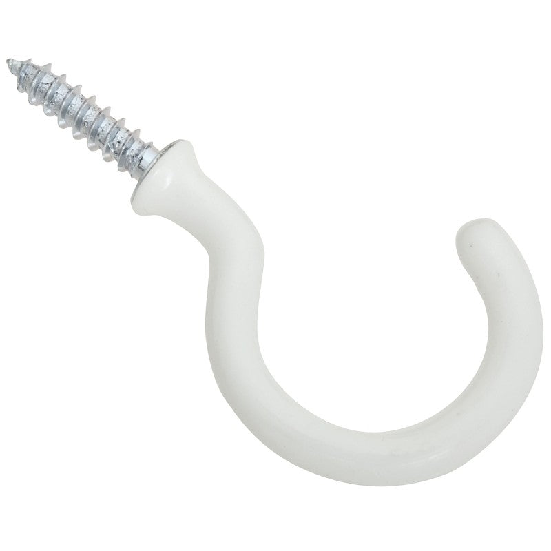 National Hardware V2667 Series N274-951 Outdoor Hook, 1-1/2 in L, Steel, White