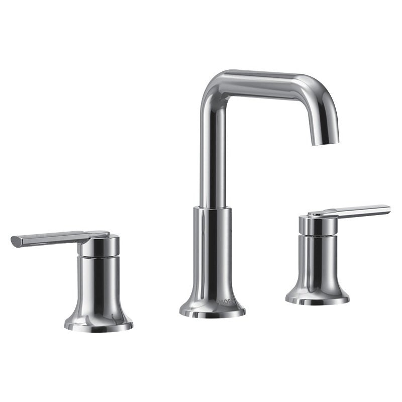 Moen Zyla Series 84142 Bathroom Faucet, 1.2 gpm, 2-Handle, 3-Faucet Hole, Metal/Plastic/Stainless Steel, Chrome