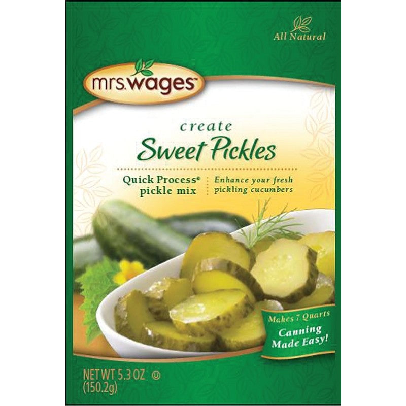 Mrs. Wages W624-J7425 Sweet Pickle Mix, 5.3 oz Pouch (Pack of 12)