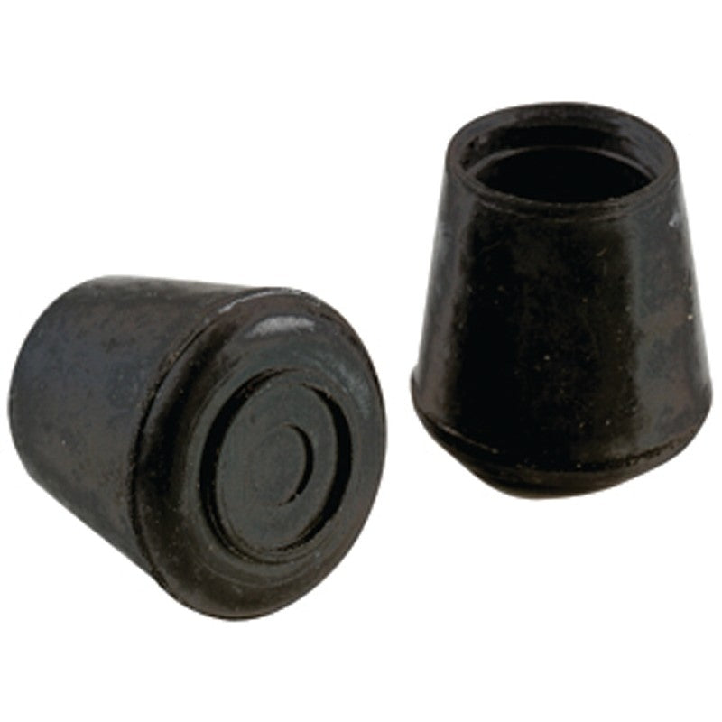 Shepherd Hardware 9124 Furniture Leg Tip, Round, Rubber, 1/2 in Dia, Black (Pack of 6)