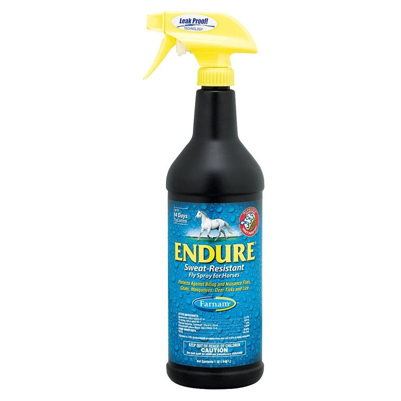 Farnam Endure 3002431 Fly Spray, Liquid, White, 32 oz