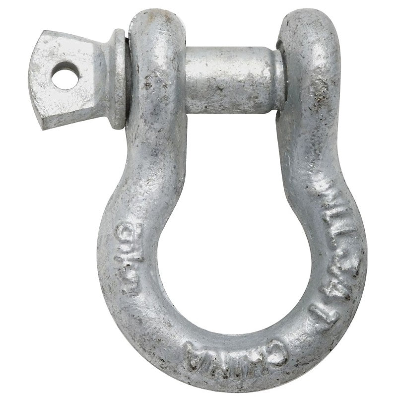 National Hardware 3250BC Series N223-677 Anchor Shackle, 1500 lb Working Load, Galvanized Steel