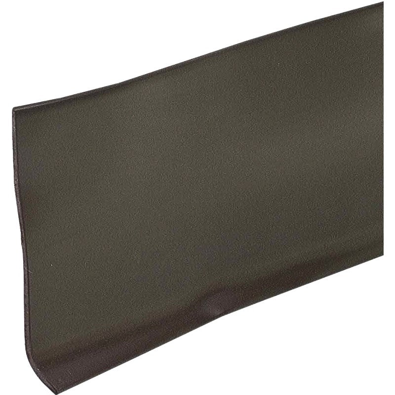 M-D 23688 Series Wall Base, 1/2 in Thick, Brown, 4 ft L, 4 in W, Vinyl (Pack of 18)