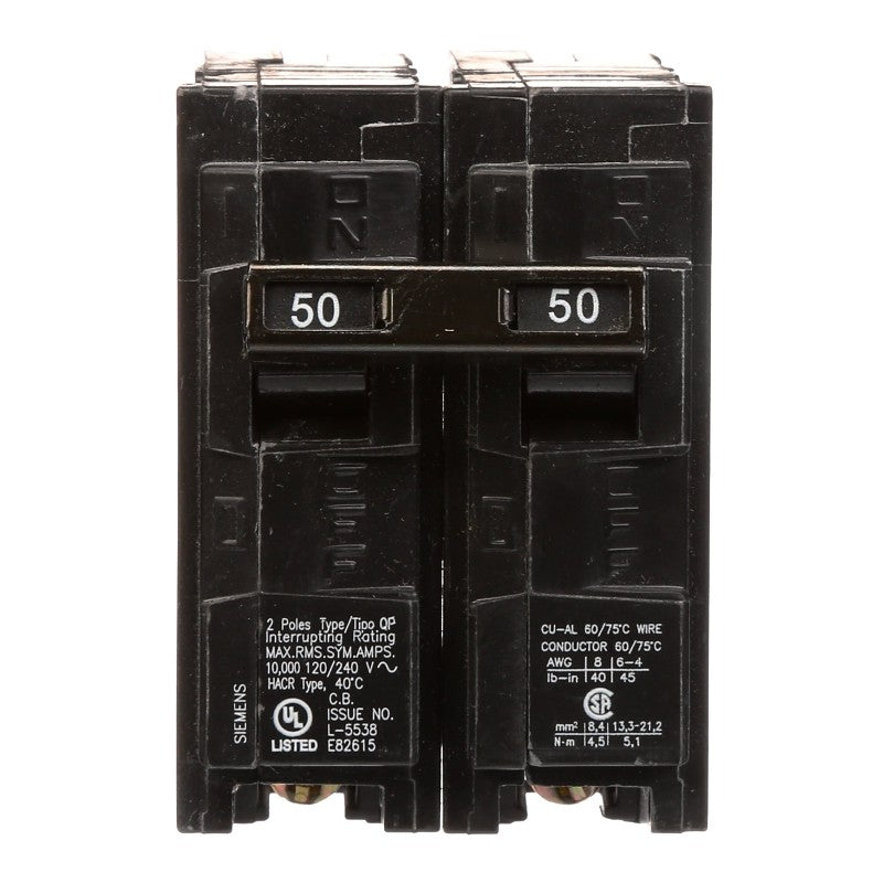 CRCUIT BREAKER QP 2P 2IN 50AMP