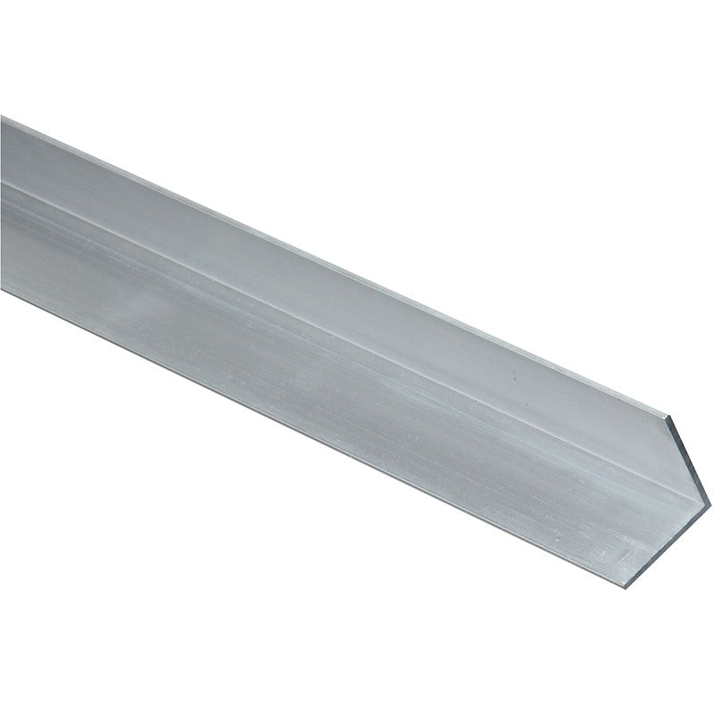 National Hardware 4203BC Series N247-320 Angle Stock, 1 in L Leg, 48 in L, 1/16 in Thick, Aluminum, Mill