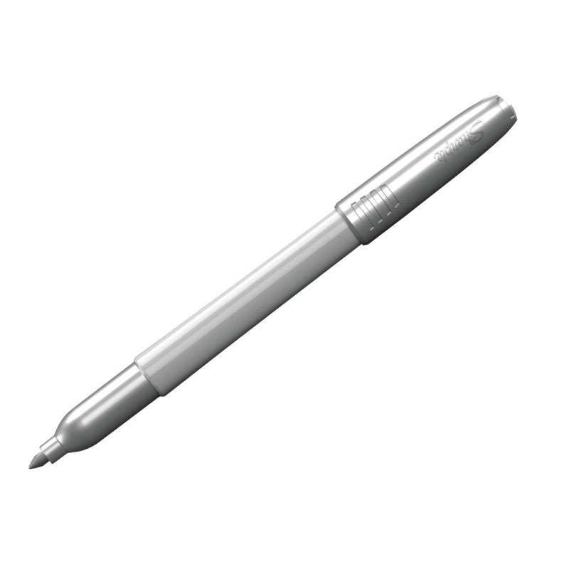 Sharpie 39108 Permanent Marker, Fine Lead/Tip, Silver Lead/Tip