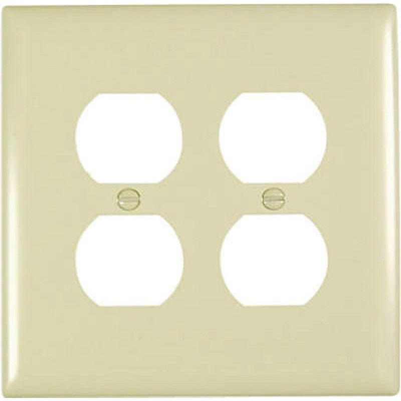 Legrand TradeMaster TPJ82ICC10 Outlet Wallplate, Jumbo, 1 -Gang, Nylon, Ivory