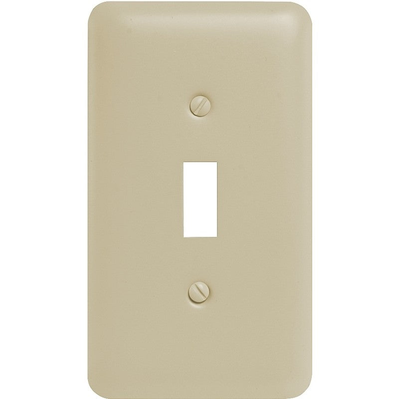 Amerelle 935TAL Wallplate, 5 in L, 2-13/16 in W, 1-Gang, Steel, Light Almond