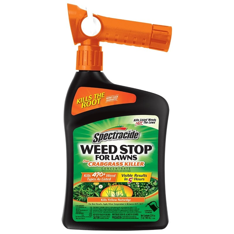 Spectracide HG-95703 Weed and Crabgrass Killer, Liquid, Brown, 32 oz