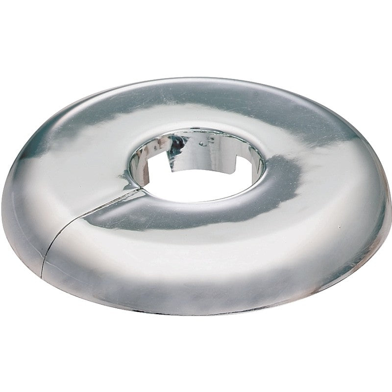 Plumb Pak PP811-31 Floor and Ceiling Plate, 3-1/2 in OD, For: 1 in Iron Pipes, Plastic, Chrome