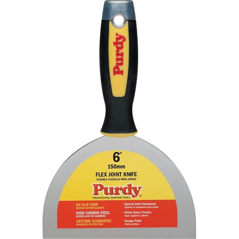 Purdy 14A900060 Joint Knife, 6 in W Blade, HCS Blade, Flexible Blade, Cushion-Grip Handle