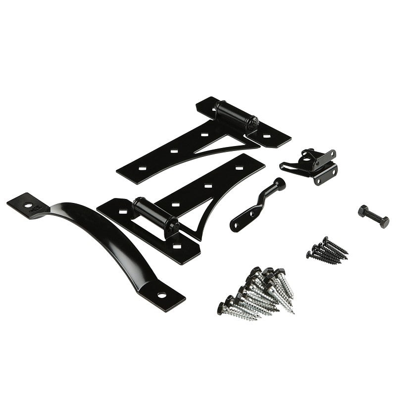 National Hardware N109-314 Cottage Gate Suite Kit, Black, 1-Piece