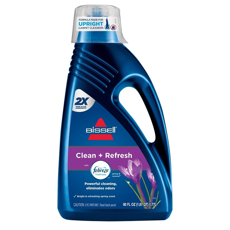 Bissell 1052 Carpet Cleaner, 60 oz, Bottle, Liquid, Characteristic, Pale Yellow