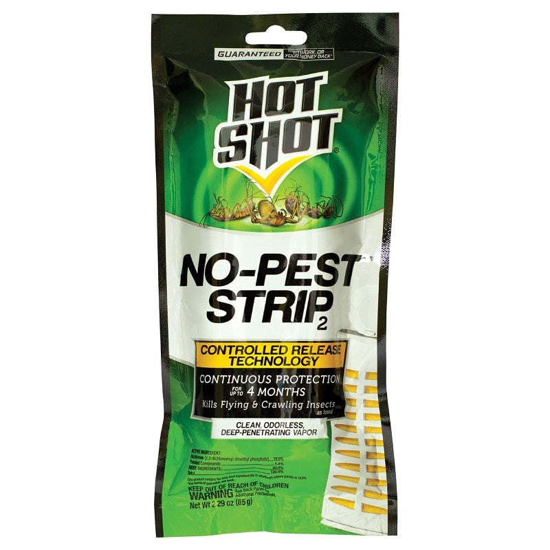 Hot Shot No-Pest HG-5580 Insect Killer Strip, Solid, Odorless, Carton