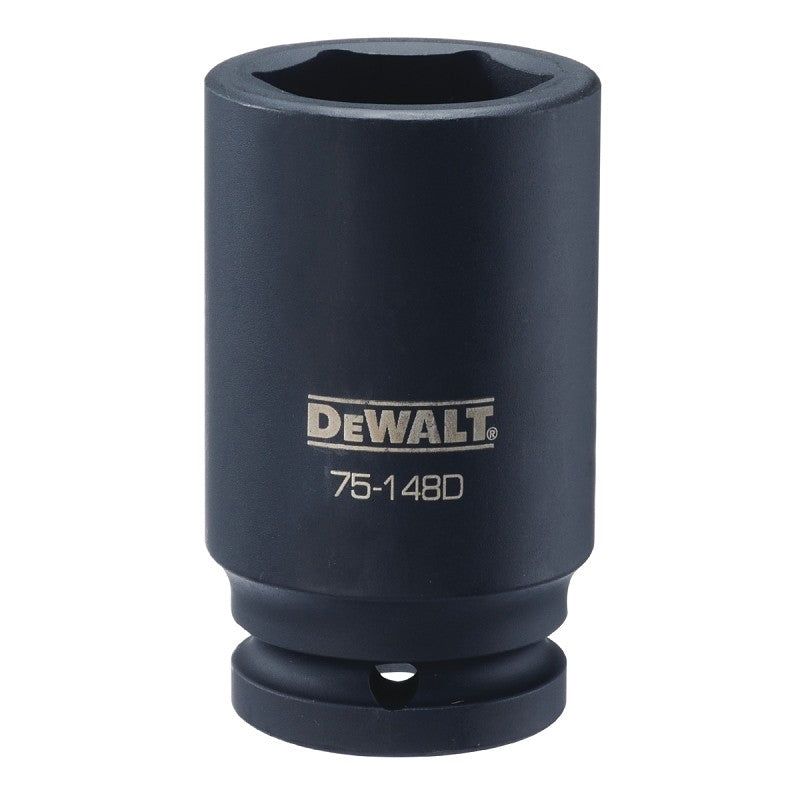 DEWALT DWMT75148OSP Impact Socket, 33 mm Socket, 7/8 in D Socket, 6-1/2 in OAL, 3/4 in Drive, 6-Point, CR-440 Steel