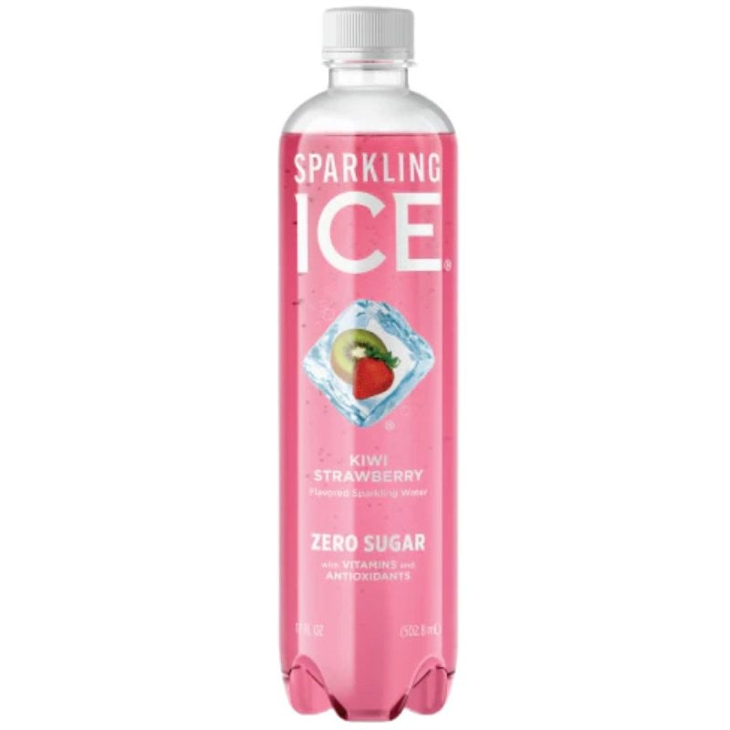 Sparkling Ice 622314 Kiwi Strawberry Sparkling Water, 17 fl-oz, Bottle (Pack of 12)