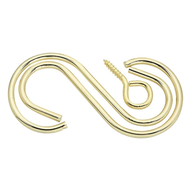 National Hardware V2665 Series N275-123 Extension Hook Kit, 3-1/2 in L, Steel, Brass