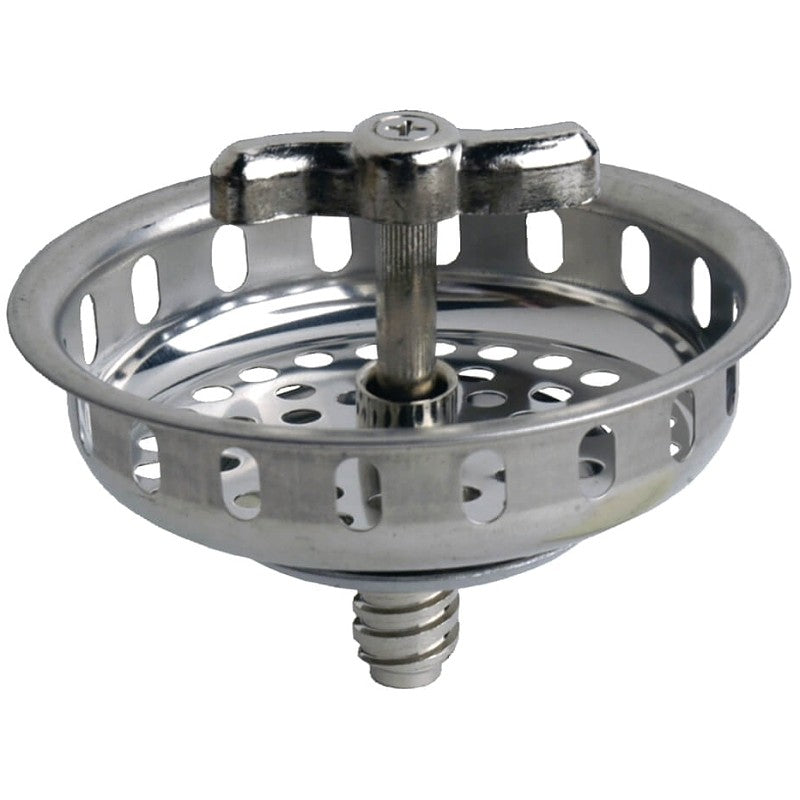 Danco 86800 Basket Strainer, 3-1/2 in Dia, Stainless Steel, Chrome, For: Universal Spin-N-Grin Strainer
