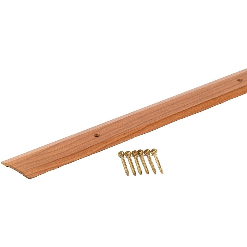 M-D 40136 Seam Binder, 36 in L, 1-1/4 in W, Aluminum, Cherry