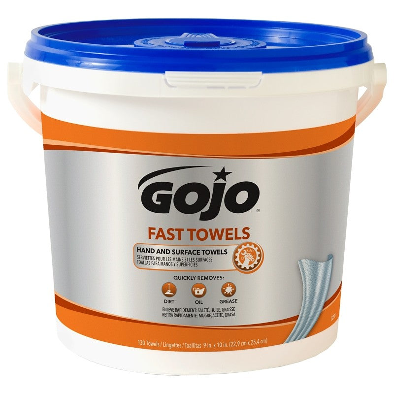 Gojo 6298-04 Fast Towel, 10 in L, 9 in W (Pack of 4)
