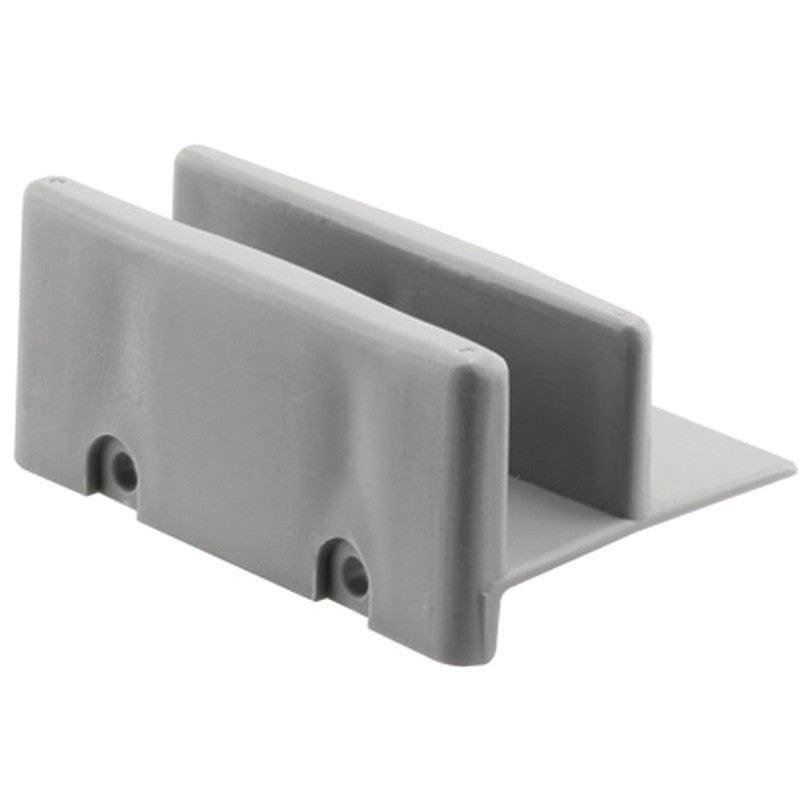 Prime-Line M 6192 Shower Door Bottom Guide, Sliding, Plastic, Gray