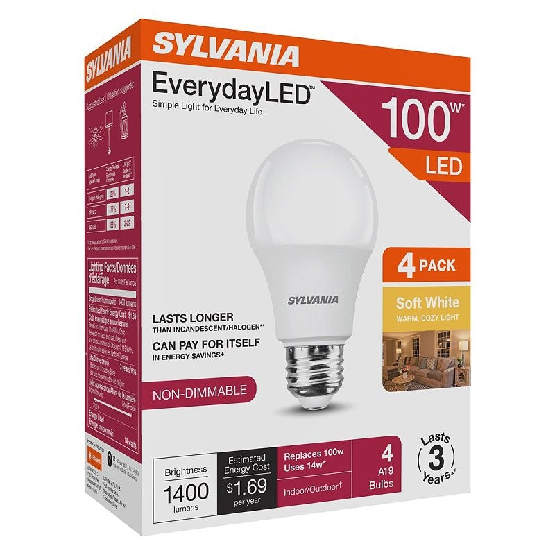 Sylvania 42018 LED Light Bulb, A19 Lamp, Soft White