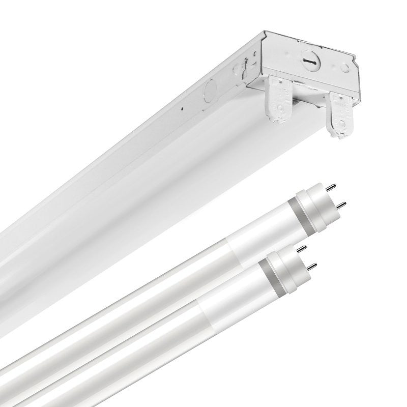 Metalux SLES2T82G40 Strip Light Fixture, 120/277 V, 29 W, 2-Lamp, LED Lamp, Cool White, 3600 Lumens, 4000 K Color Temp