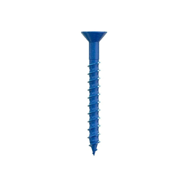 Simpson Strong-Tie Titen Turbo TNT25214TFC75 Screw Anchor, 2-1/4 in L, Carbon Steel, Ceramic-Coated/Zinc, 1/4 in Dia