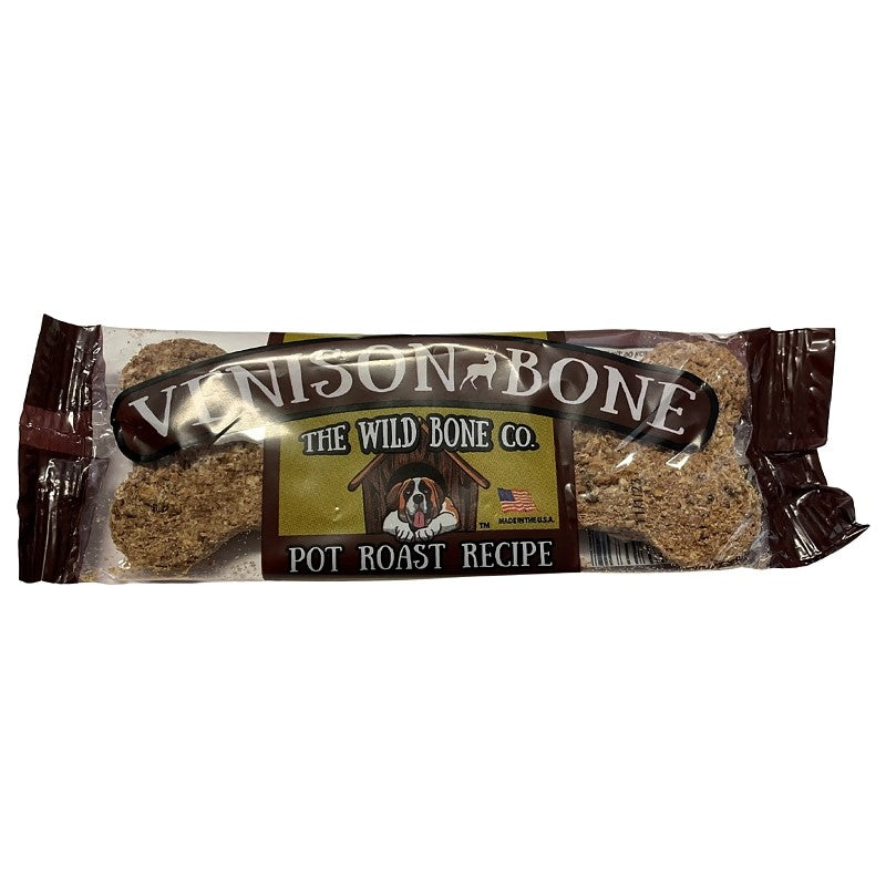 The Wild Bone Co 1842 Pot Roast Dog Biscuit, Venison, 1 oz (Pack of 24)