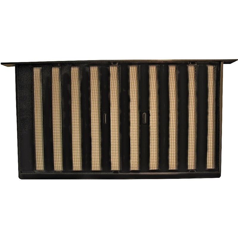 Witten Vent 319BL Foundation Vent, Mesh Grill, Aluminum, Black