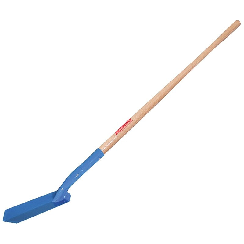 Razor-Back 47023 Trenching Shovel, 3 in W Blade, Steel Blade, Hardwood Handle, Extra Long Handle, 48 in L Handle