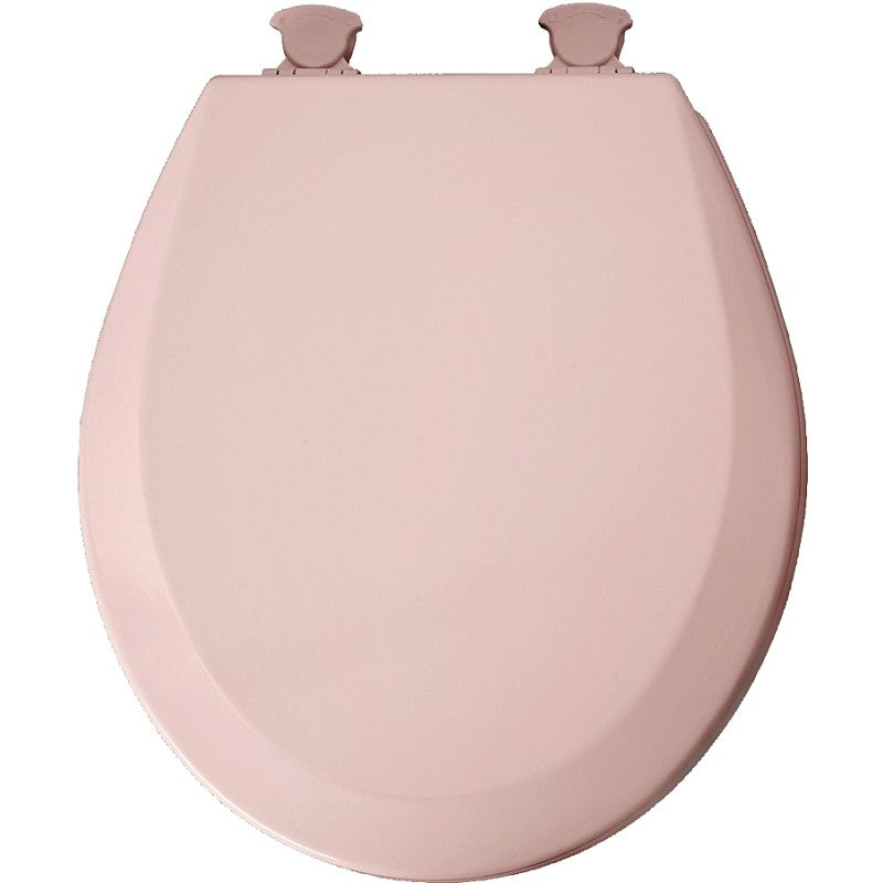 Mayfair 46ECDG-023 Toilet Seat, Round, Wood, Pink, Twist Hinge