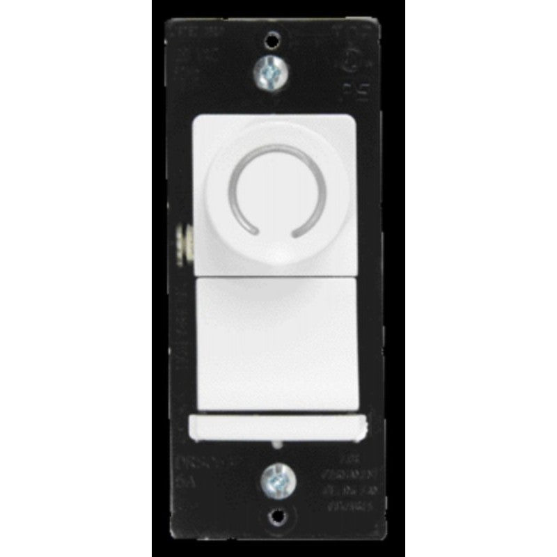 Legrand Wide Slide TradeMaster Series DRCL453PWCCV4 Dimmer, 120 VAC, 450 W, CFL, Incandescent, LED Lamp, 3-Way, White