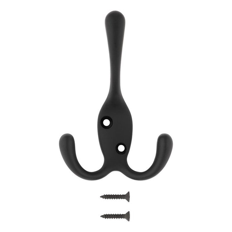 National Hardware N830-623 Robe Hook, 35 lb, 3-Hook, Matte