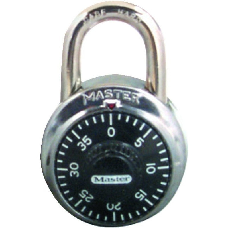 Master Lock 1500T Padlock, 9/32 in Dia Shackle, 3/4 in H Shackle, Steel Shackle, Stainless Steel Body, Nickel