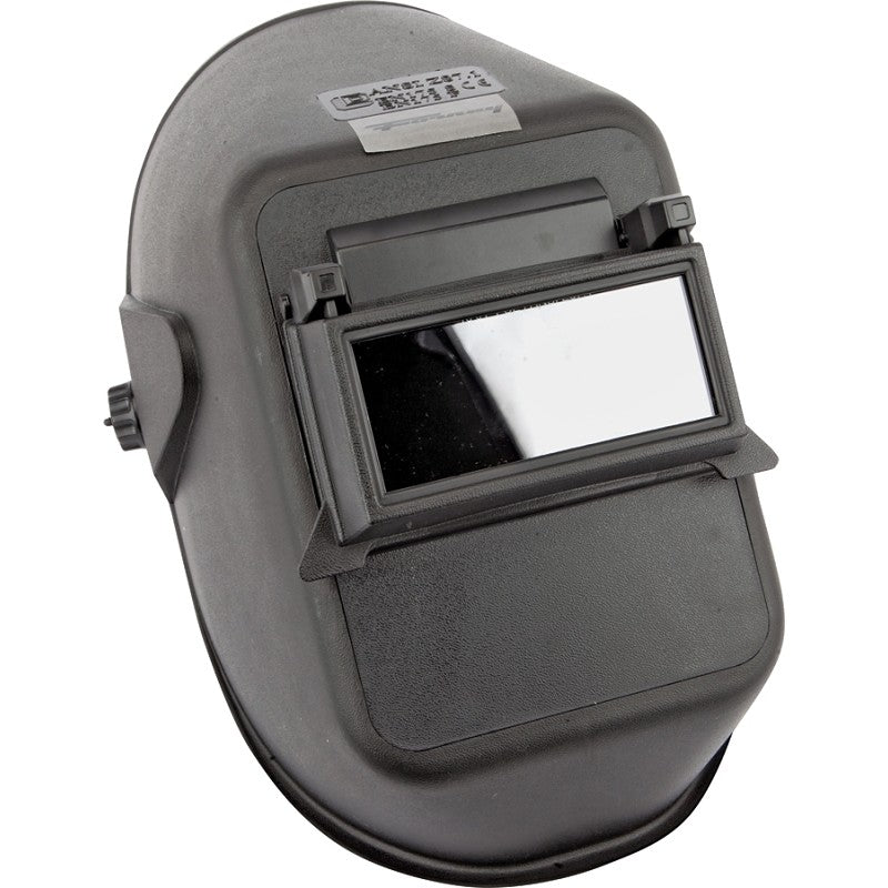 Forney Bandit I Series 55666 Welding Helmet, Ratchet Headgear, Glass, Black, 2 in L Lens, 4-1/4 in W Lens