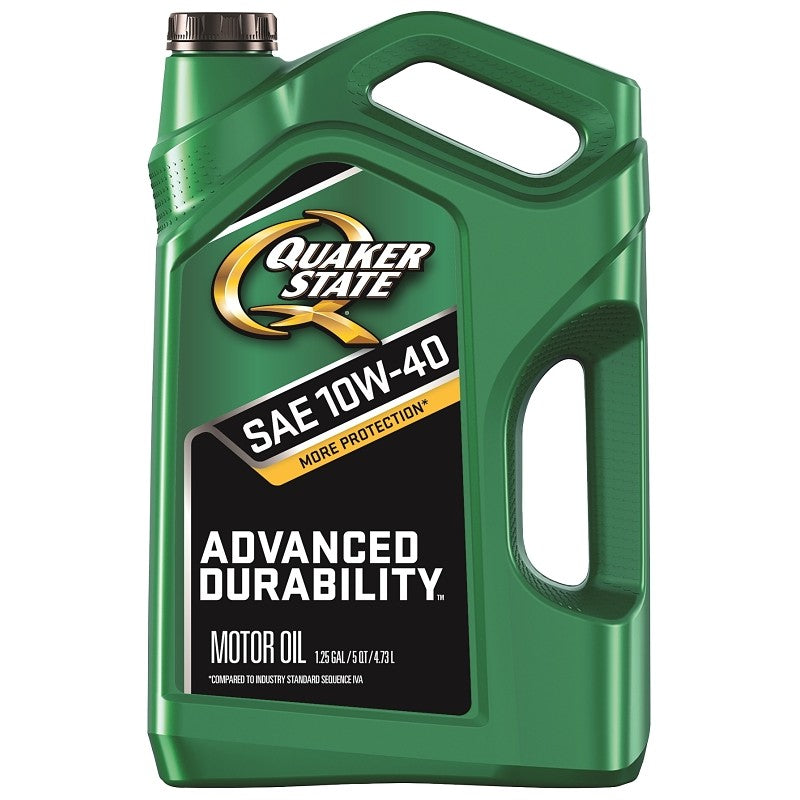 Quaker State Advanced Durability 550044961 Conventional Motor Oil, 10W-40, 5 qt Bottle (Pack of 3)