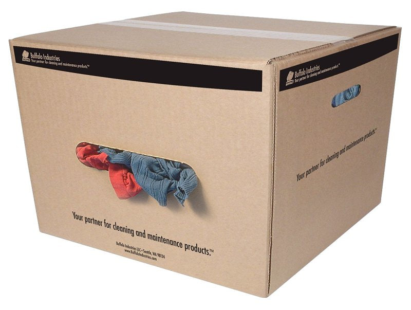 Buffalo 10084 T-Shirt Cloth Rags, Cotton, Multi-Color