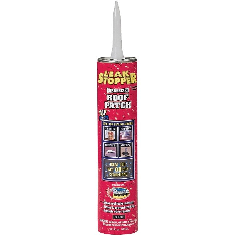 Gardner 0319-GA Roof Patch, Black, Liquid, 10.1 fl-oz Tube (Pack of 12)