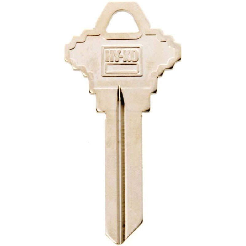 Hy-Ko 11010SC9 Key Blank, Brass, Nickel, For: Schlage Cabinet, House Locks and Padlocks, SC9 Key Number (Pack of 10)