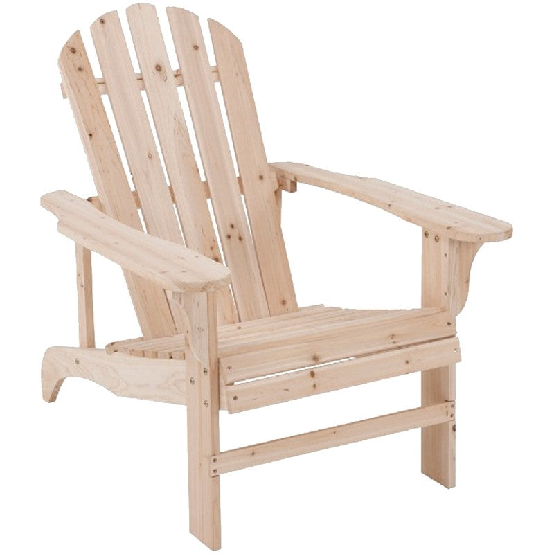 Seasonal Trends JN-16N Adirondack Chair, 5-1/4 in W, 20-1/2 in D, 36-3/4 in H, Cypress Seat, Cypress Frame