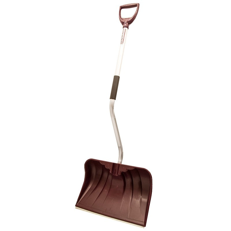 Rugg 36PBSLW-S Snow Shovel and Pusher, 20 in W Blade, Polyethylene Blade, Aluminum Handle, D-Shaped Handle, Admiral Navy