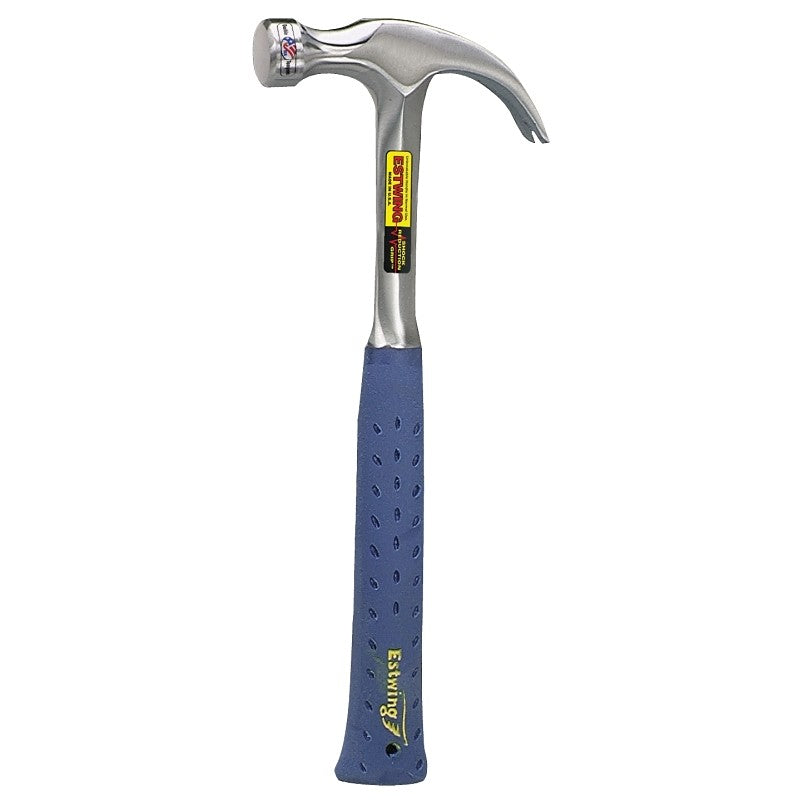 Estwing E3-16C Hammer, 16 oz Head, Curved Claw Head, Steel Head, 13 in OAL