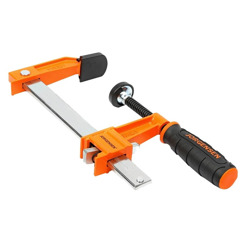 Pony 3706-LD Light-Duty Bar Clamp, 300 lb, 6 in Max Opening Size, 2 in D Throat, Steel Body